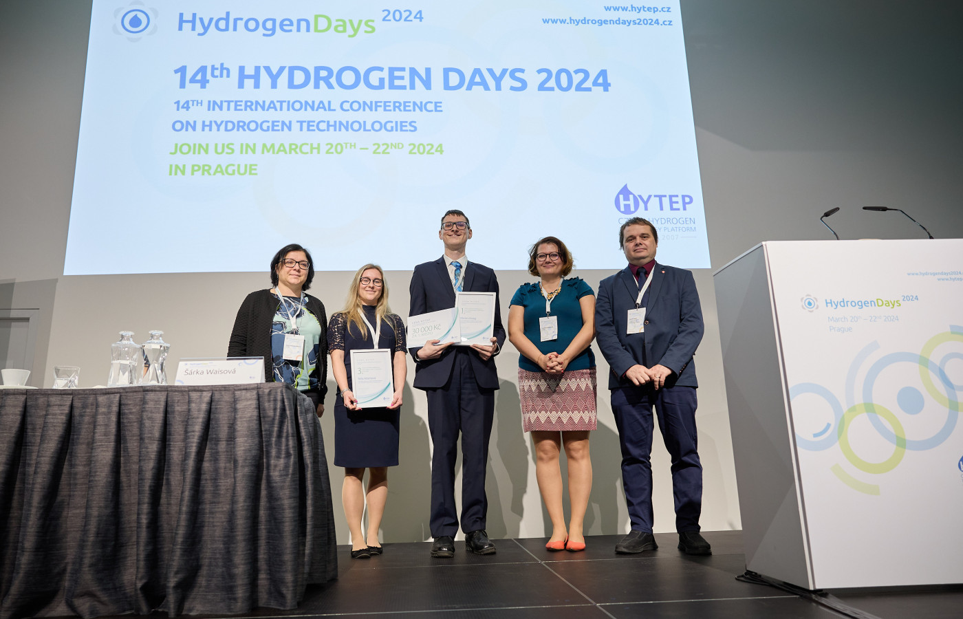 Martin Orság won the HYTEP prize for the best diploma thesis in the field of hygrogen technologies